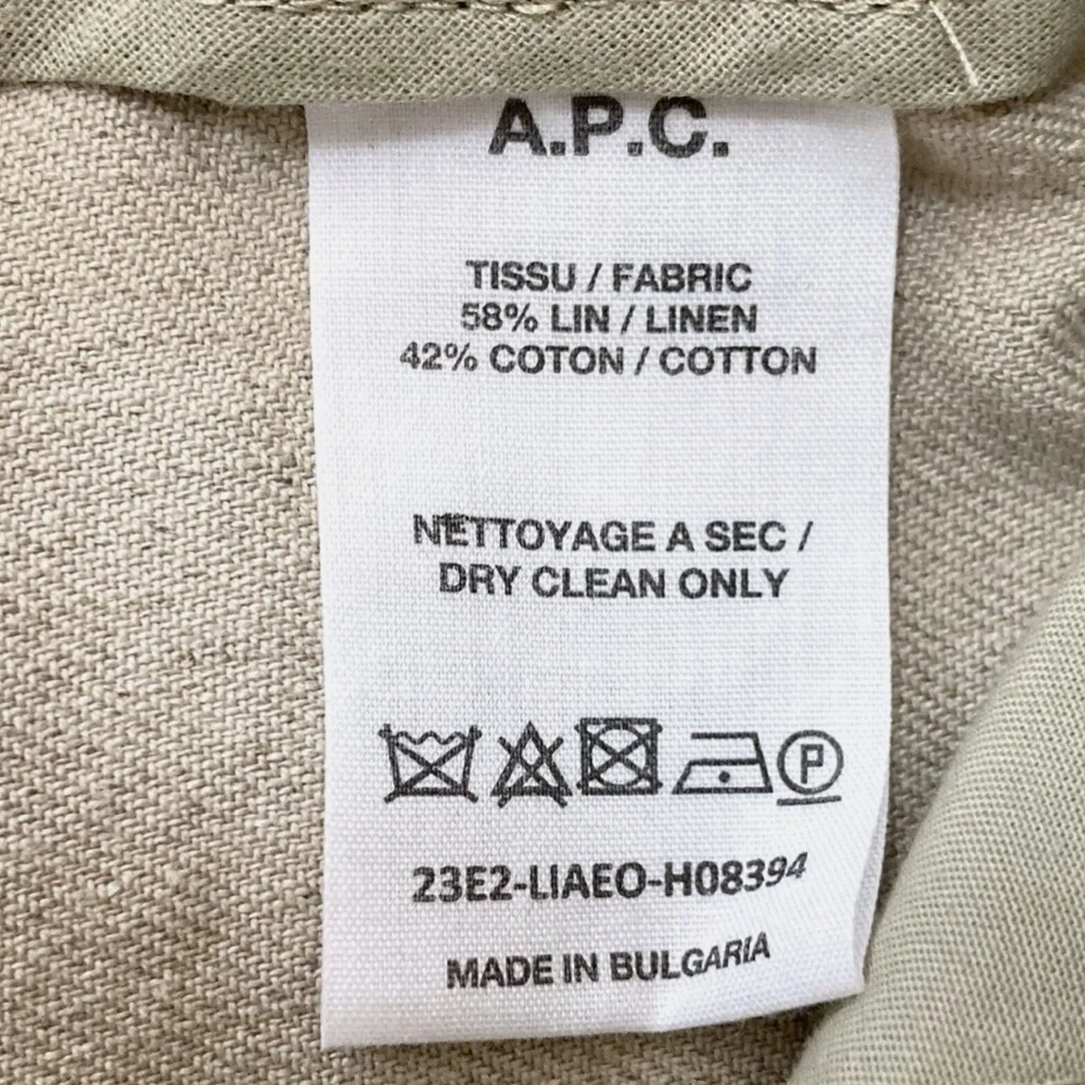 NWOT A.P.C. Conscious Pants XXL Beige